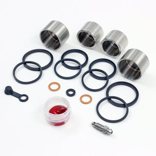 Brake Caliper Seal Kit with Stainless Piston for 2004-2007 Suzuki GSXR600-Front - for 1 Caliper