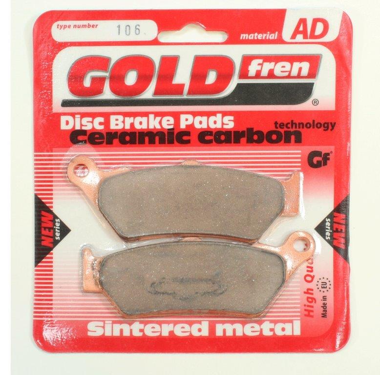 GoldFren Brake Pads AD Ceramic for 2012 BMW K1600GTStandard ABSRear