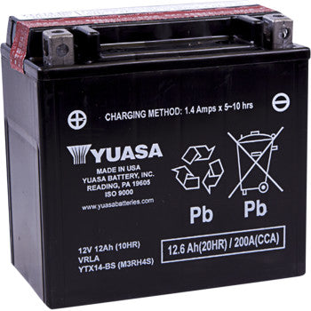 AGM Maintenance-Free Battery - YTX14-BS .69 L