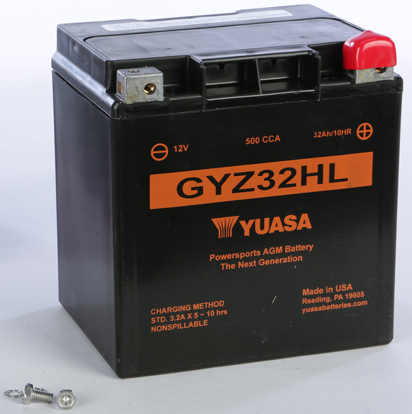 Yuasa GYZ32HL GYZ Series High Performance AGM 12V Battery - Sealed Factory Activated