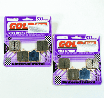 Brake Pad Set GoldFren S33-177 EBC Equiv FA322/4HH Front for 2 Calipers