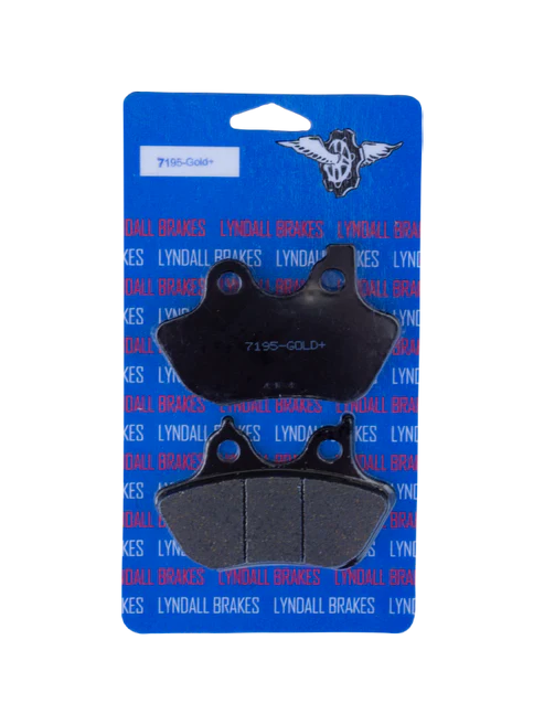 Lyndall Brakes Gold Plus Racing Brake Pads Front & Rear 7195-G Harley Davidson