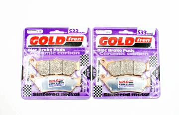 Brake Pad Set GoldFren S33-106 Racing EBC Equiv FA209 Front 2 Pr