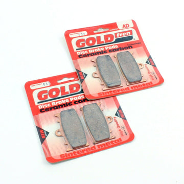 Brake Pad Set Ceramic Goldfren S33-032 - 2 Pair for Both Front Calipers EBC FA158