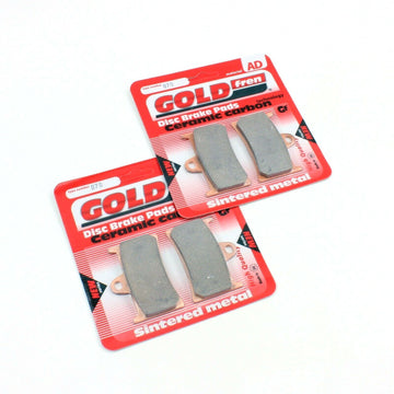 Brake Pad Set Ceramic Goldfren AD-070 for both Front calipers 2 Pair EBC FA69/2
