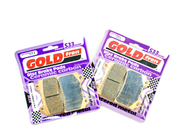 Brake Pad Set Racing for both Front Calipers GoldFren S33-073  EBC Equiv F380