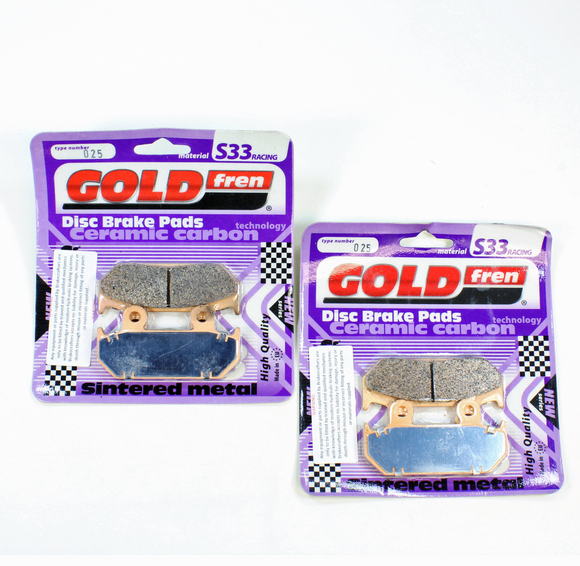 Brake Pad Set for 91-94 Honda CBR600F Front 2 Pr GoldFren S33-025 Racing EBC FA121 FA203