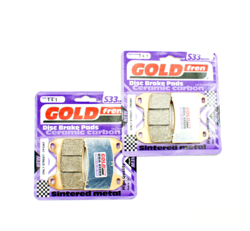 Brake Pad Set Racing Front GoldFren S33-141 EBC Equiv FA244HH for 2 Calipers