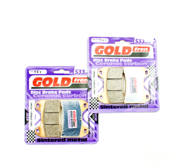 Brake Pad Set Racing Front GoldFren S33-141 EBC Equiv FA244HH for 2 Calipers