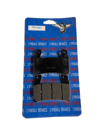Lyndall Brakes Gold Plus Racing Brake Pads Rear  8181-G Harley Davidson