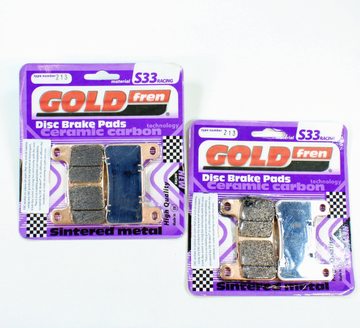 Brake Pads Set Ceramic Car Front GoldFren S33-213 for 2 Calipers