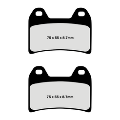 Lyndall Brakes Z Plus Brake Pads Aprilia Ducati Moto Guzzi BMW (EBC 244)