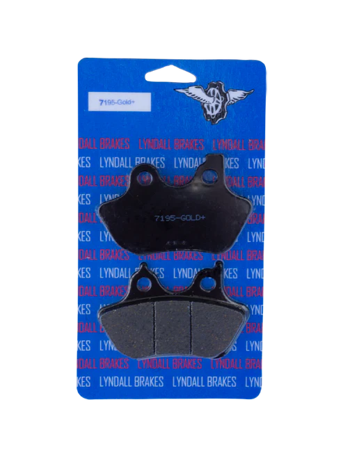 Lyndall Brakes Gold Plus Racing Brake Pads for 2007 Harley-Davidson Road King:Fire/Rescue w/ABS FLHR-Front Rear