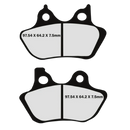 Lyndall Brakes X Racing Brake Pads for 2001-2006 Harley-Davidson Softail:Standard EFI FXSTI-Front Rear