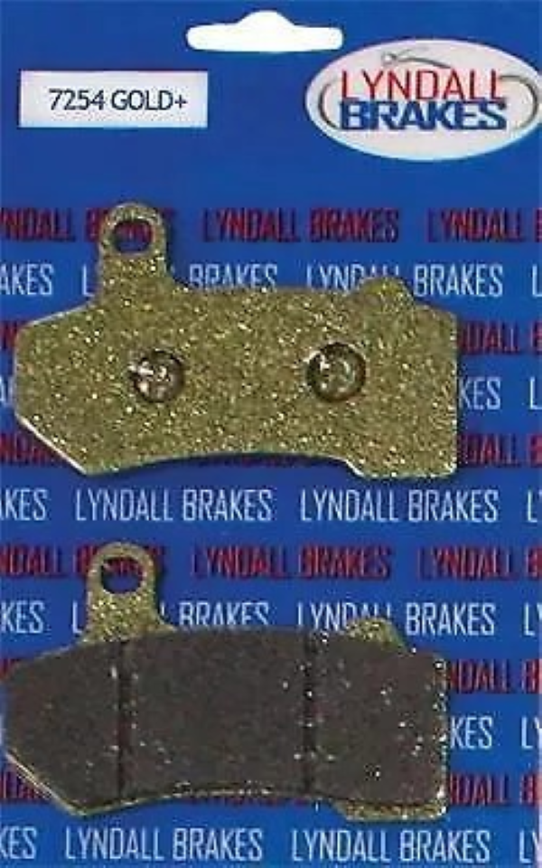 Lyndall Brakes Gold Plus Racing Brake Pads 7254G for 2008-2010 Harley-Davidson Electra Glide:Classic FLHTC-Front Rear