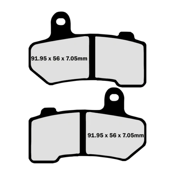 Lyndall Brakes Gold Plus Racing Brake Pads 7254G for 2015-2022 Harley-Davidson Road Glide:Special FLTRXS-Front Rear - 0