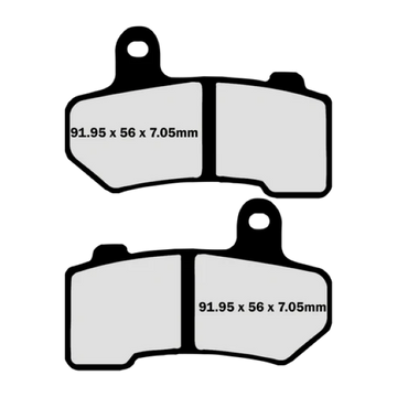 Lyndall Brakes Gold Plus Racing Brake Pads 7254G for 2010-2011 Harley-Davidson Street Glide:Trike FLHXXX-Front - 0