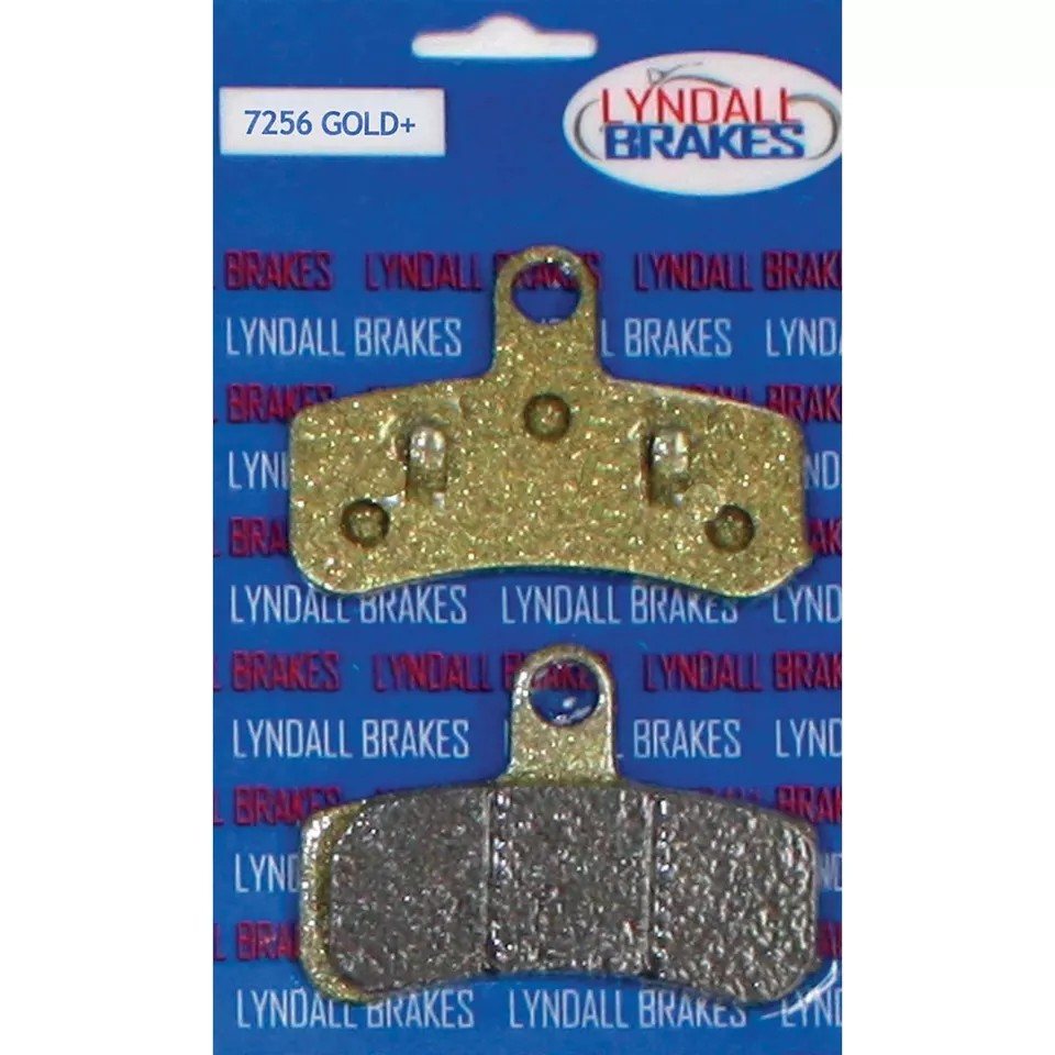 Lyndall Brakes Gold Plus Racing Brake Pads for 2008-2010 Harley-Davidson Softail:Custom FXSTC-Front