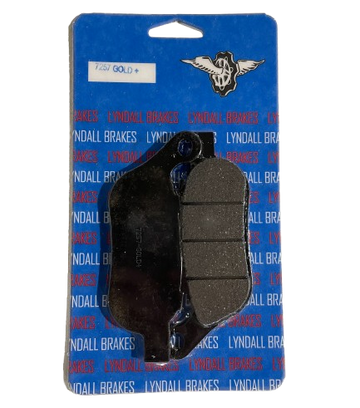 Lyndall Brakes Gold Plus Racing Brake Pads for 2010-2016 Harley-Davidson Fat Boy Lo:FLSTFB-Rear