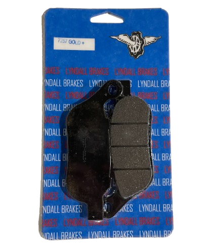 Lyndall Brakes Gold Plus Racing Brake Pads for 2008-2017 Harley-Davidson Dyna:Street Bob FXDB-Rear