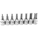 Performance Tool Hex Bit Socket Set - 8 Pc 3/8"-4