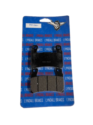 Lyndall Brakes Gold Plus Racing Brake Pads for 2015-2017 Harley-Davidson Fat Boy Lo:FLSTFB-Front