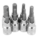 Performance Tool Hex Bit Socket Set - 8 Pc 3/8"-3