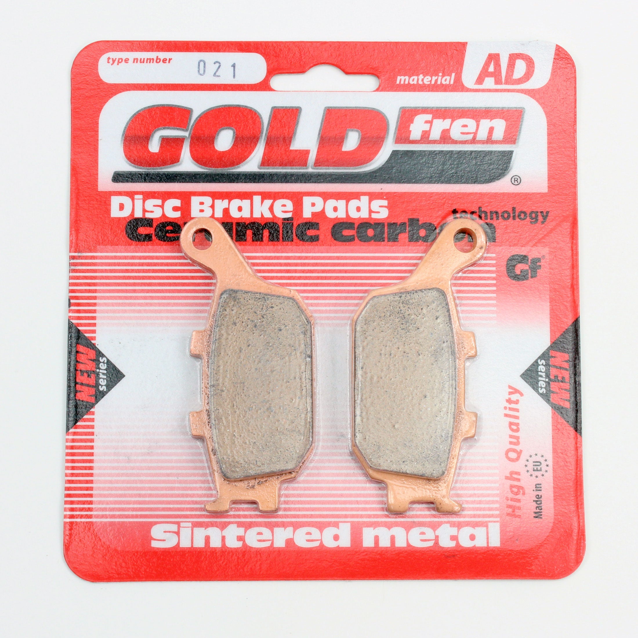 GoldFren Brake Pads AD Ceramic for 2017-2019 Kawasaki Z900:ZR900 ABS-Rear - 0