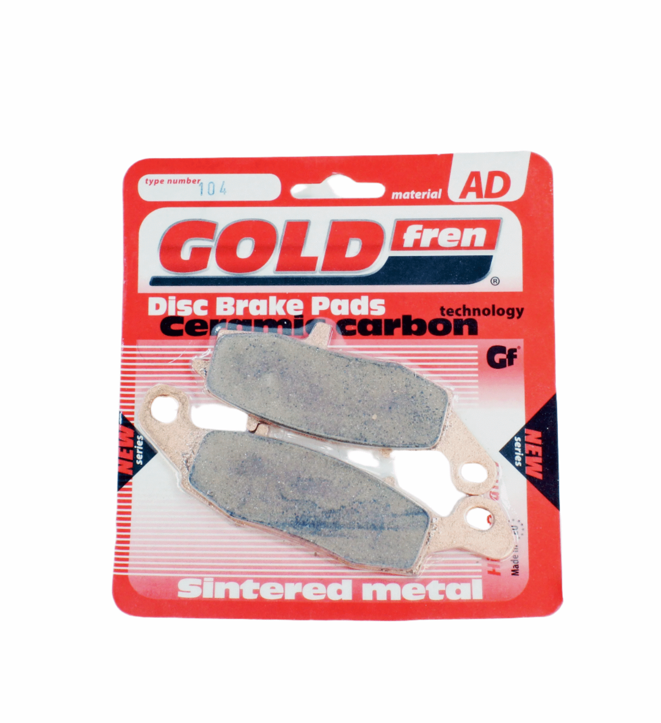 GoldFren Brake Pads AD Ceramic for 2016-2020 Suzuki SV650:SV650AL7 ABS-Front/Left