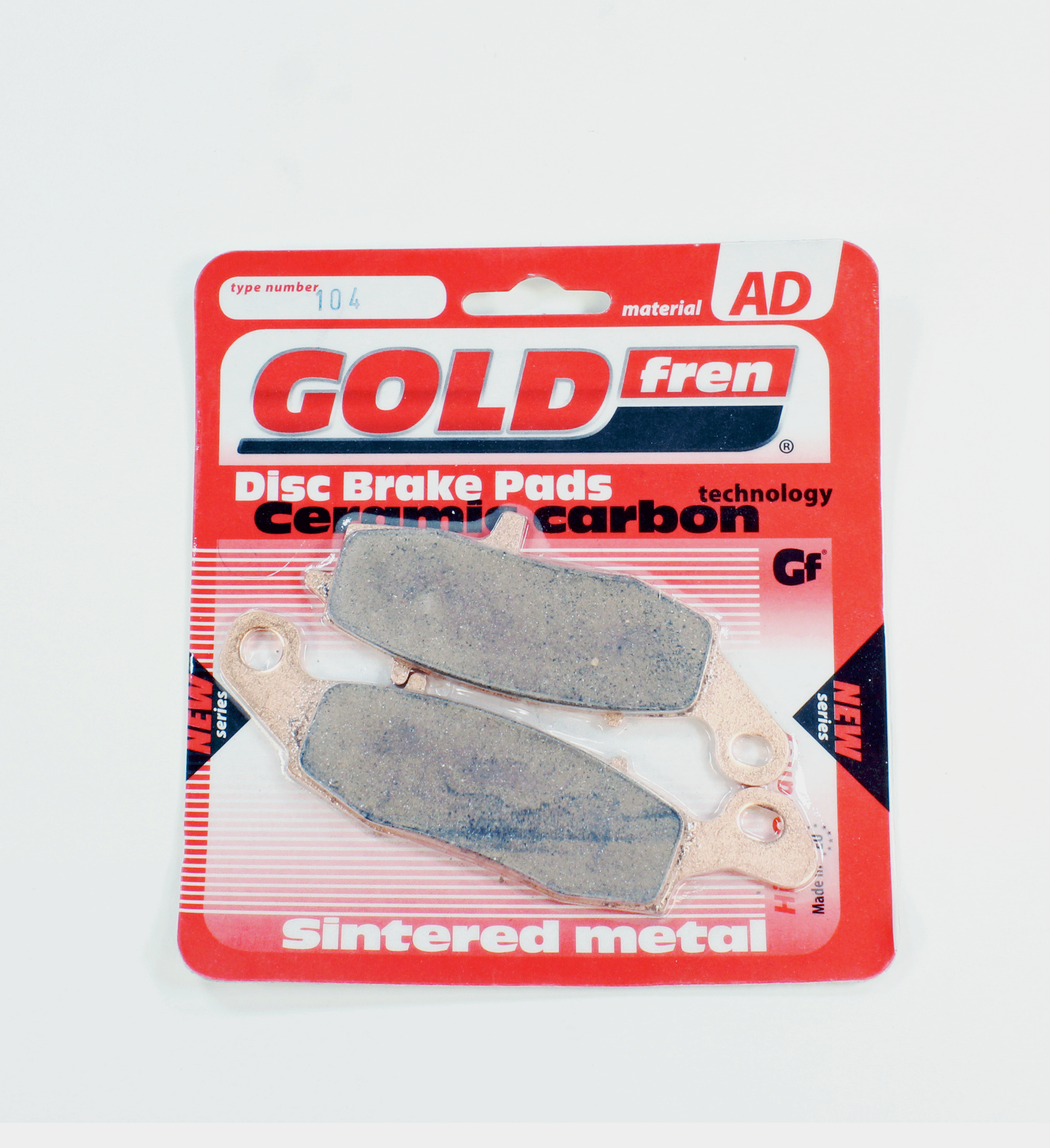 GoldFren Brake Pads AD Ceramic for 2006-2007 Kawasaki Ninja 650R:EX650A-Front: Left