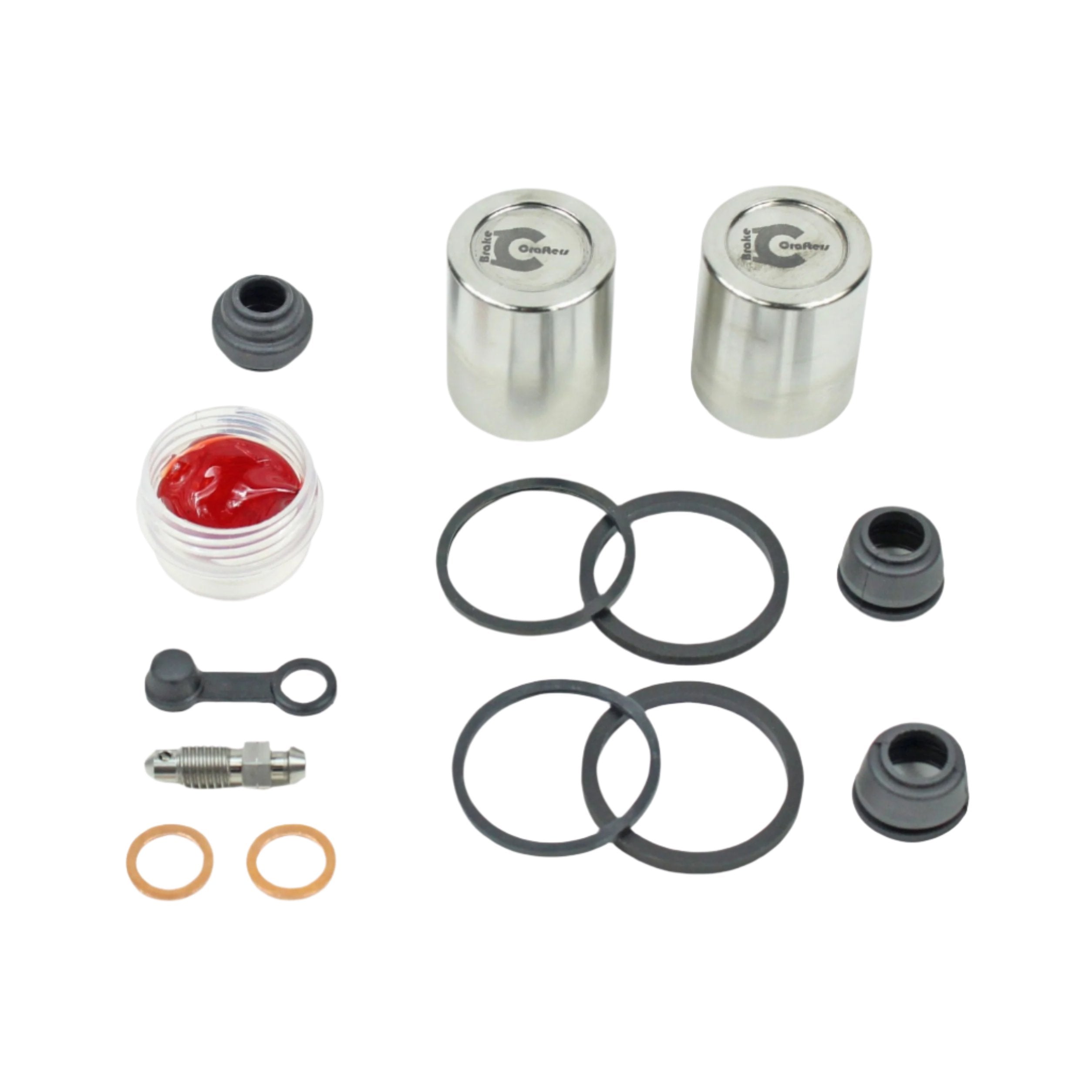 Brake Caliper Seal Kit with Stainless Piston for 1982 Honda CB900C:Custom - Rear - for 1 Caliper