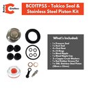 Brake Caliper Seal & Stainless-Steel Piston Kit for Suzuki Front 1973-1977 GL Tokiko Calipers Only-3