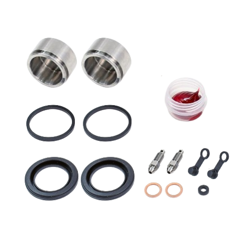 Brake Caliper Seal & Stainless Steel Piston Kit Suzuki GS Models Rear w/13mm JS