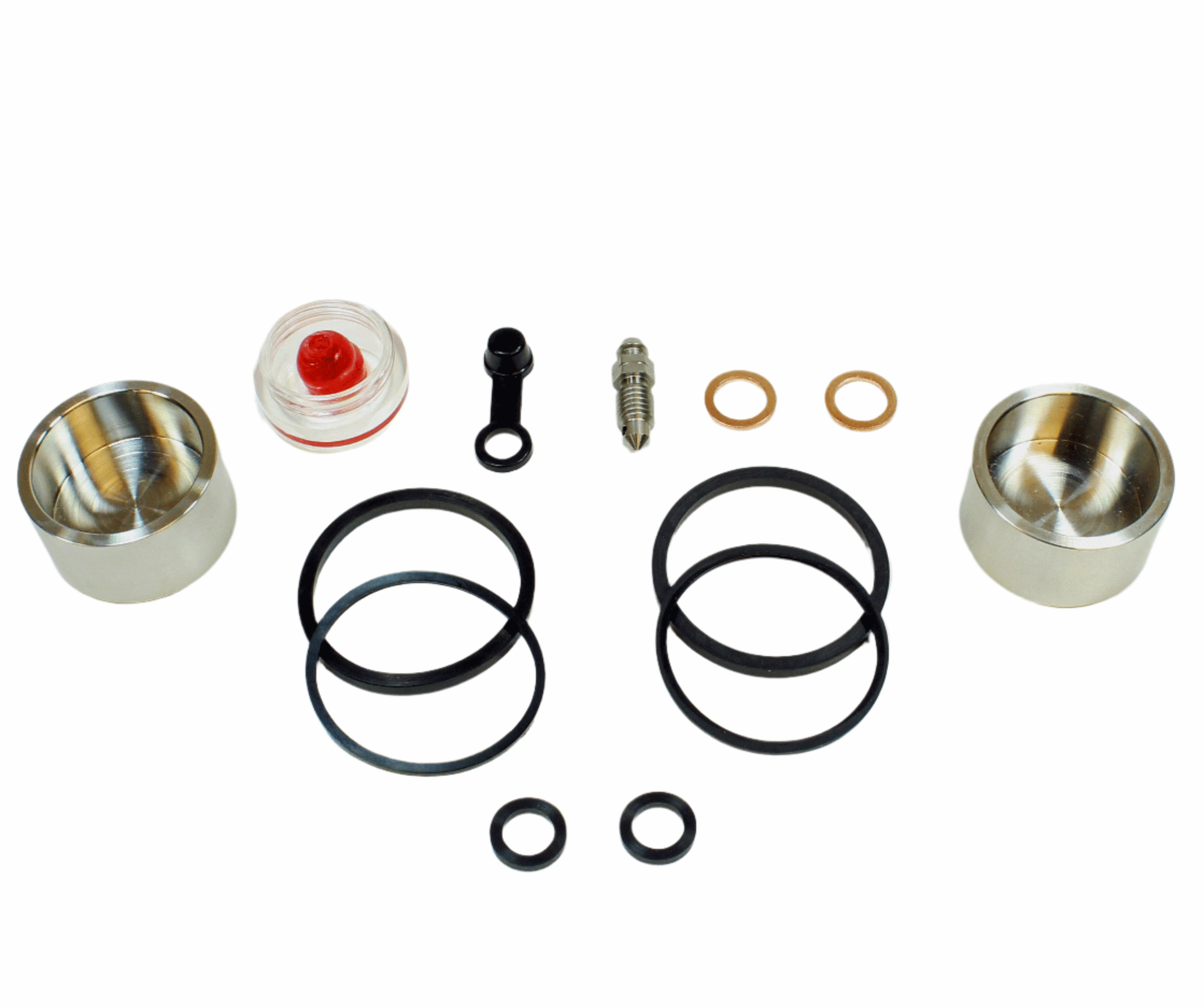 Brake Caliper Seal Kit with Stainless Piston for 1984-1985 Yamaha Virago 1000:XV1000 - Front - for 1 Caliper