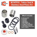 Tokico Seal & Stainless Steel Piston Kit BC14TPSS-3
