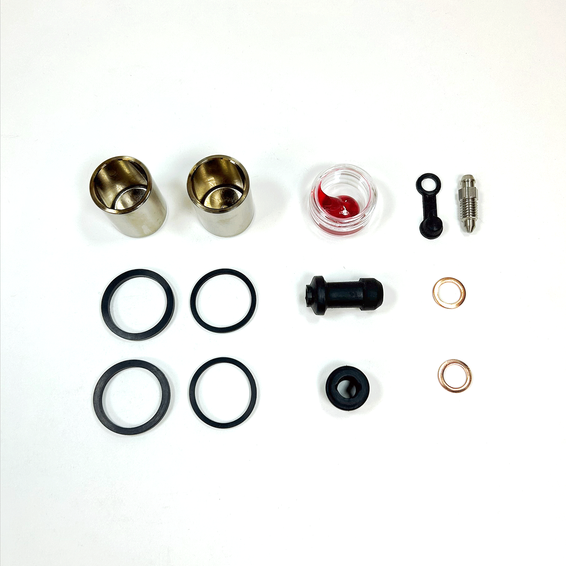 Brake Caliper Seal Kit with OEM Piston for 1998 Honda Shadow Aero 1100:VT1100C3L - Front - for 1 Caliper - 0