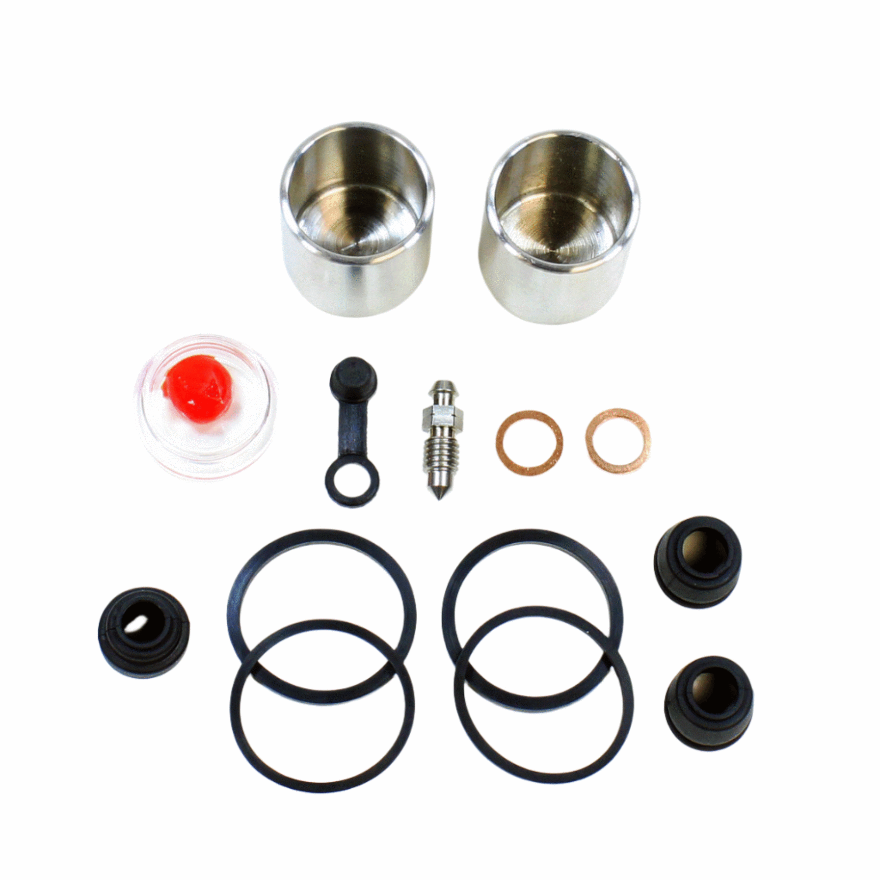 Brake Caliper Seal with SS Piston Kit for 1983 Honda Goldwing 1100:GL1100 - Rear