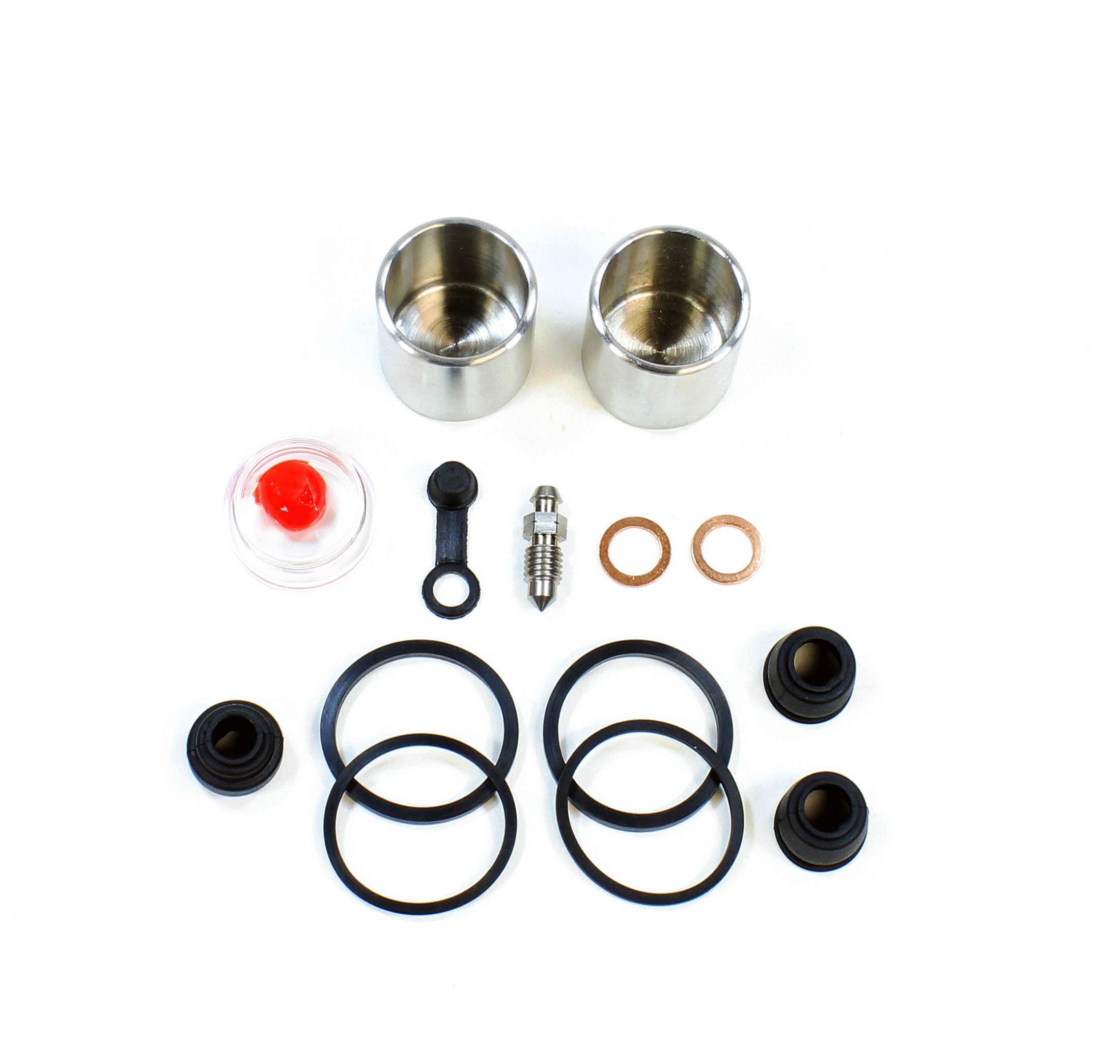 Brake Caliper Seal Kit with Stainless Piston for 1986 Honda Goldwing 1200:GL1200SEi-Rear - for 1 Caliper