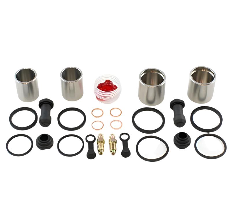 Brake Caliper Seal Kit with Stainless Piston for 1982 Honda CB650 - Front - for 2 Calipers