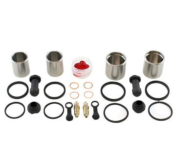 Brake Caliper Seal Kit with Stainless Piston for 1990-2000 Honda Goldwing 1500:GL1500SE - Front - for 2 Calipers