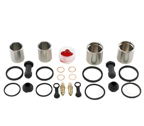 Brake Caliper Seal Kit with Stainless Piston for 1990-2000 Honda Goldwing 1500:GL1500SE - Front - for 2 Calipers
