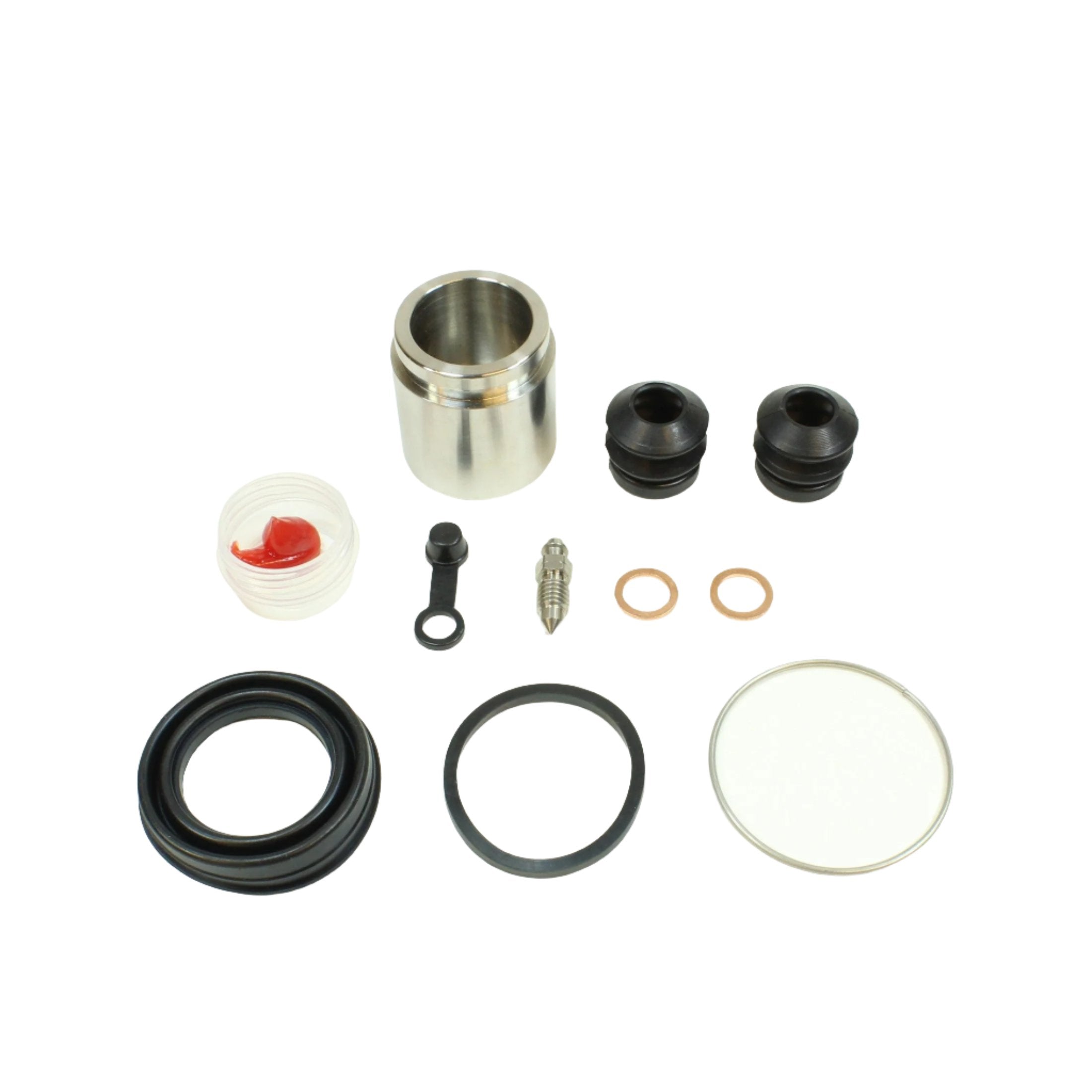 Brake Caliper Seal Kit with Stainless Piston for 1975-1977 Honda Goldwing 1000:GL1000 - Front - for 1 Caliper