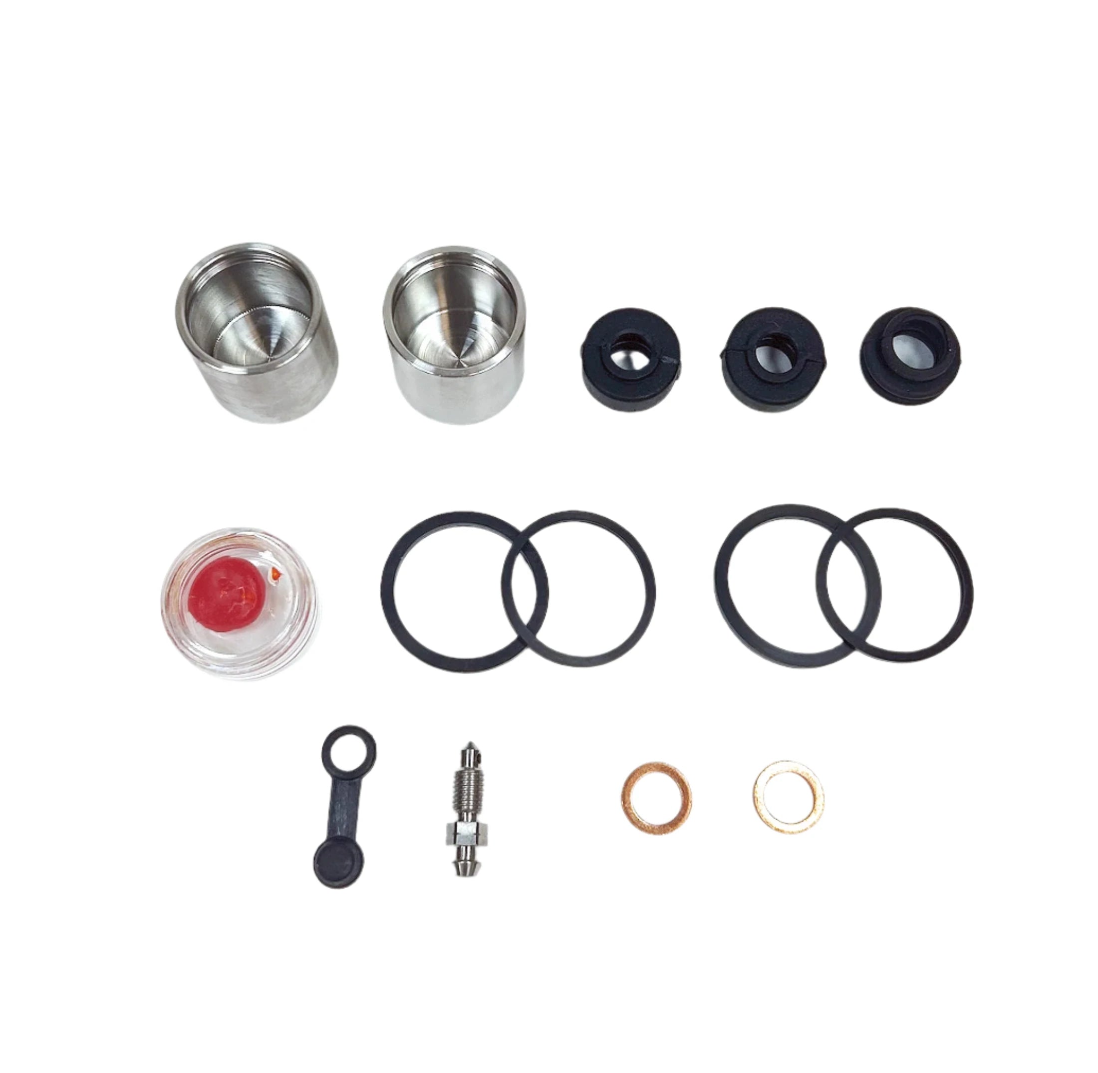 Brake Caliper Stainless Steel Piston & Seal Kit for 1982 Honda CB750K:750 Four - Front - for 1 Caliper