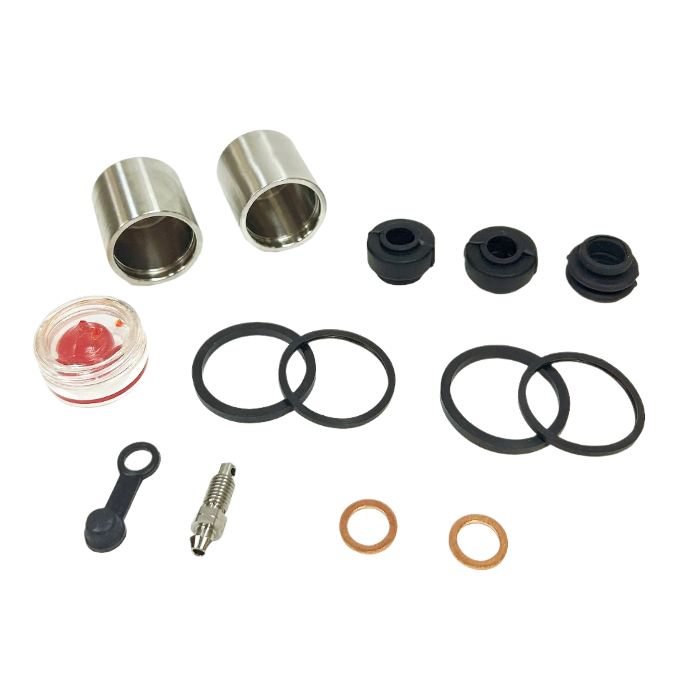 Brake Caliper Stainless Steel Piston & Seal Kit for 1982 Honda CB750K:750 Four - Front - for 1 Caliper - 0