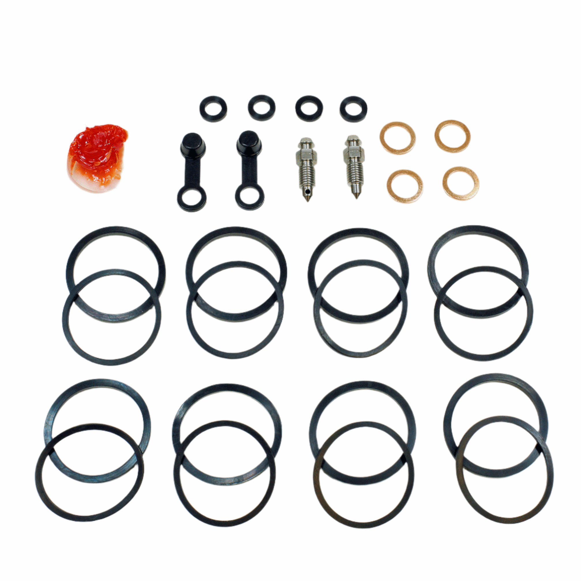 Brake Caliper Seal Kit for 2006-2007 Kawasaki Ninja ZX10R:ZX1000D - Front - for 2 Calipers