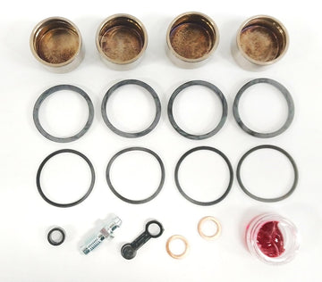Brake Caliper Seal Kit with OEM Piston  for 2008-2013 Harley-Davidson Road Glide:FLTR-Front - for 1 Caliper - 0