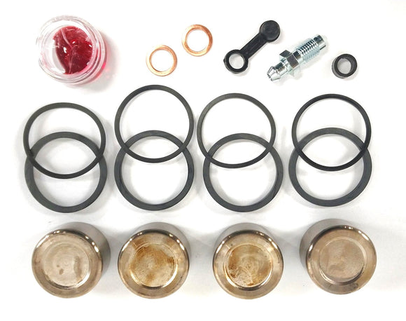 Brake Caliper Seal Kit with OEM Piston  for 2008-2013 Harley-Davidson Road Glide:FLTR-Front - for 1 Caliper