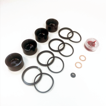 Brake Caliper Seal Kit with OEM Piston  for 2008-2013 Harley-Davidson Road Glide:FLTR-Front - for 1 Caliper