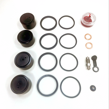Brake Caliper Seal Kit with OEM Piston  for 2008-2009 Harley-Davidson Road Glide:FLTR-Rear - for 1 Caliper