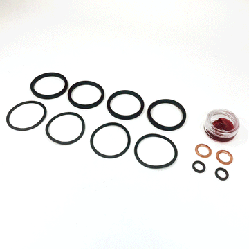 Brake Caliper Seal Kit for 2001-2006 Harley-Davidson Softail:Standard EFI FXSTI-Front & Rear - for 1 Caliper